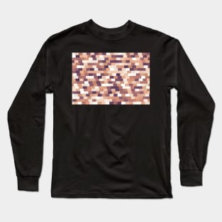 Solid brick wall, diagonal crossed lines Long Sleeve T-Shirt